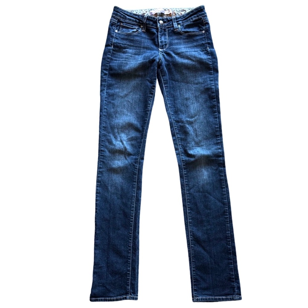 Y2K Paige Skyline Low Rise Slim Bootcut Jeans Dark Wash Denim Bella Swan Size 26